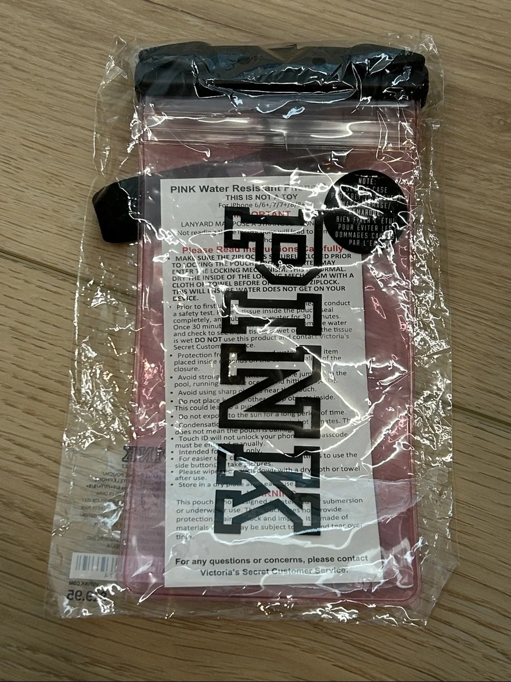 PINK Water Resistant Phone Pouch NWT